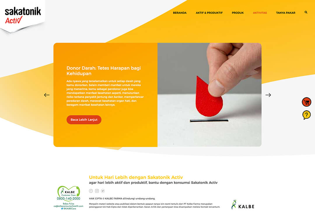 sakatonik activ aktivitas