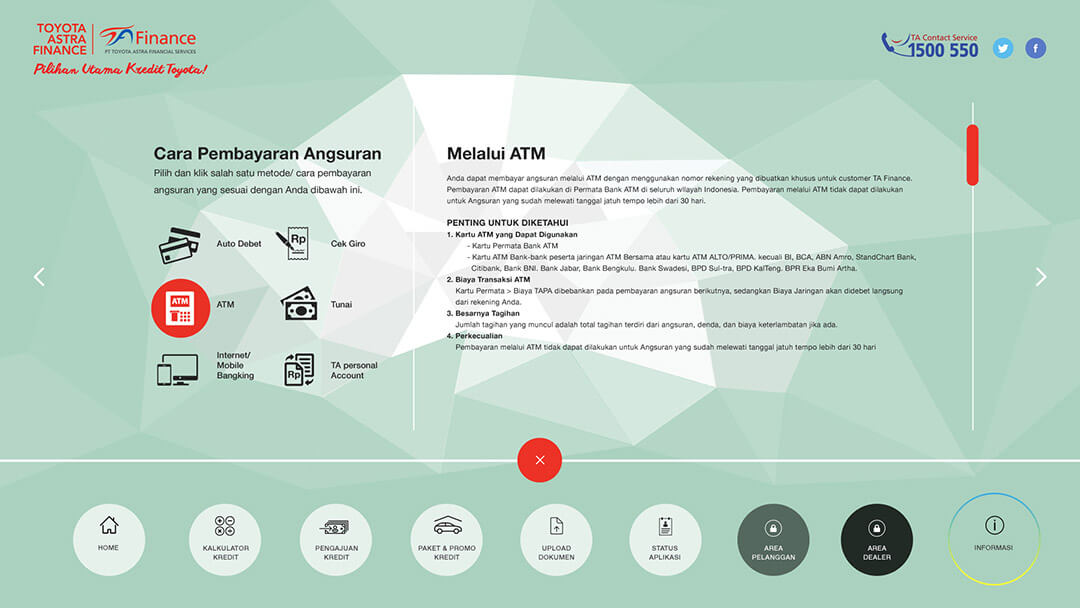 toyota astra finance cara bayar detail