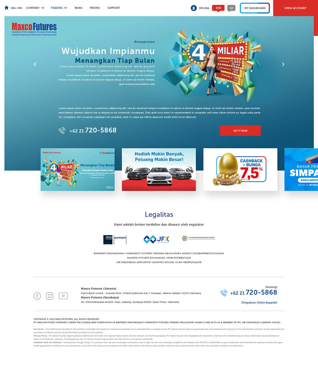 maxcofutures promo list