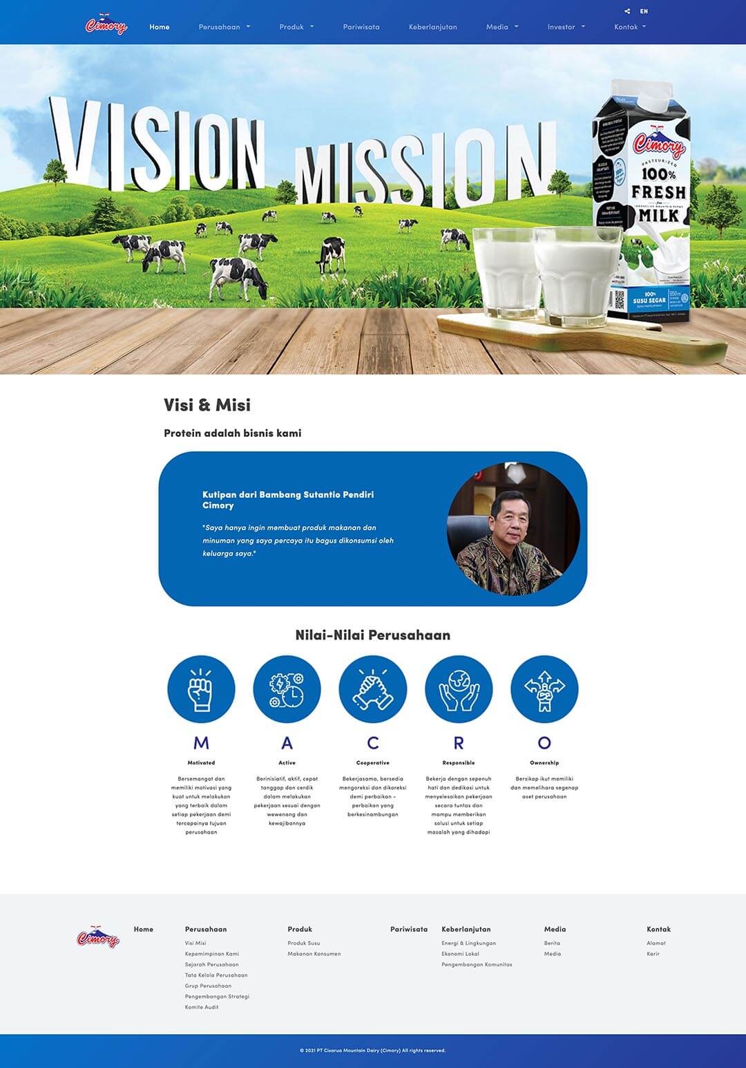 cimory vission mission