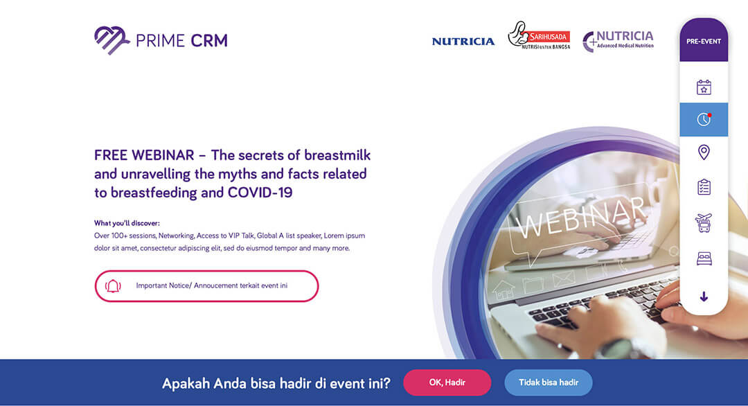 danone crm instant konfirmasi