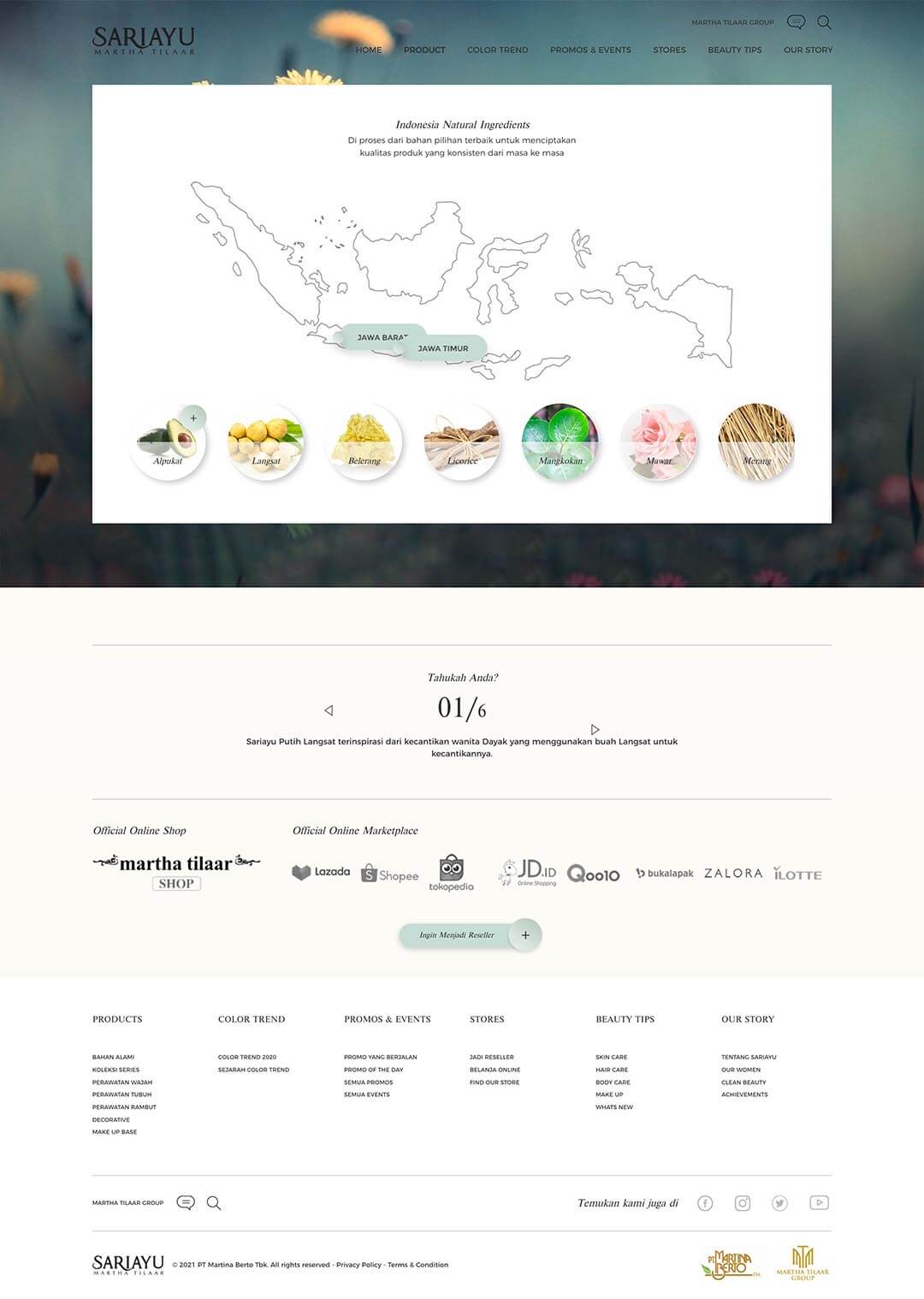 sariyu bahan landing