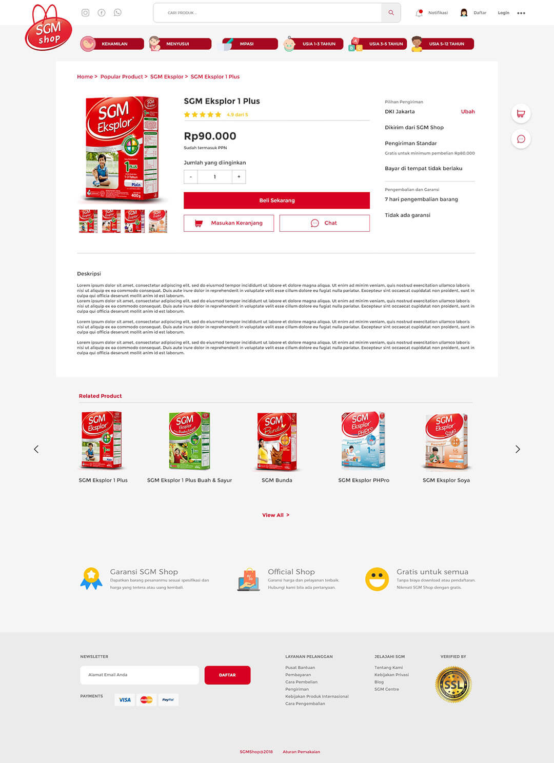 sgm shop product detailing