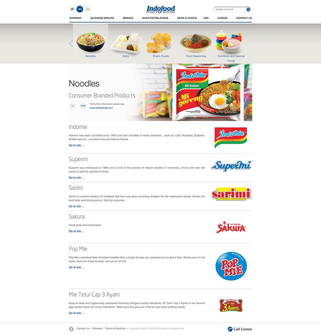 indofood product noodles