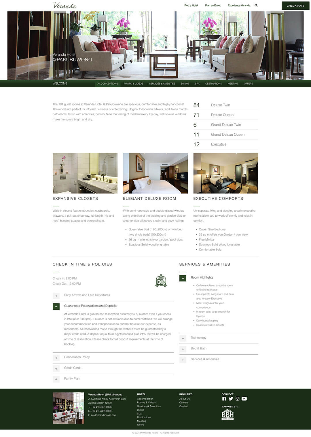 verandahotels pakubuwono accomodations