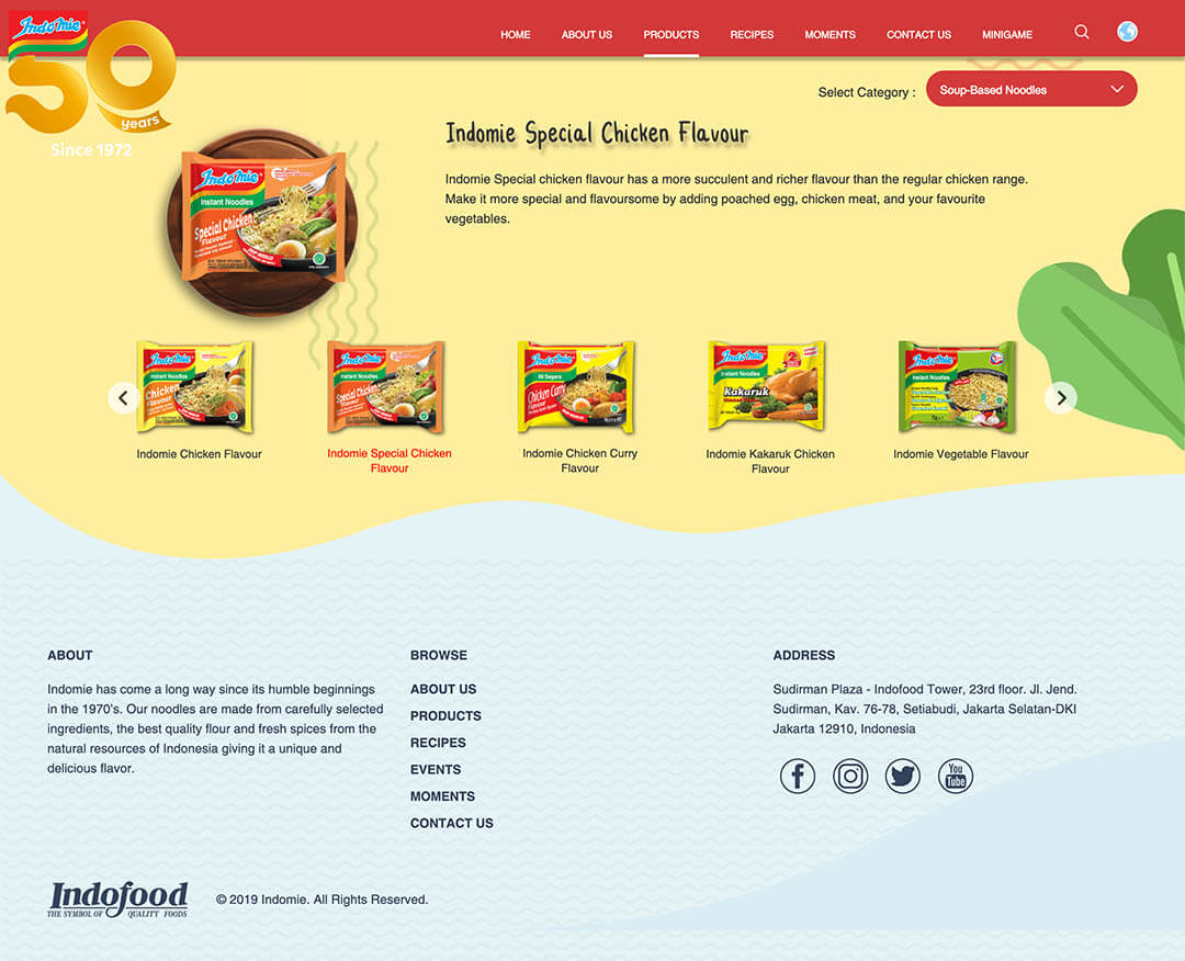 indomie product soup based noodles