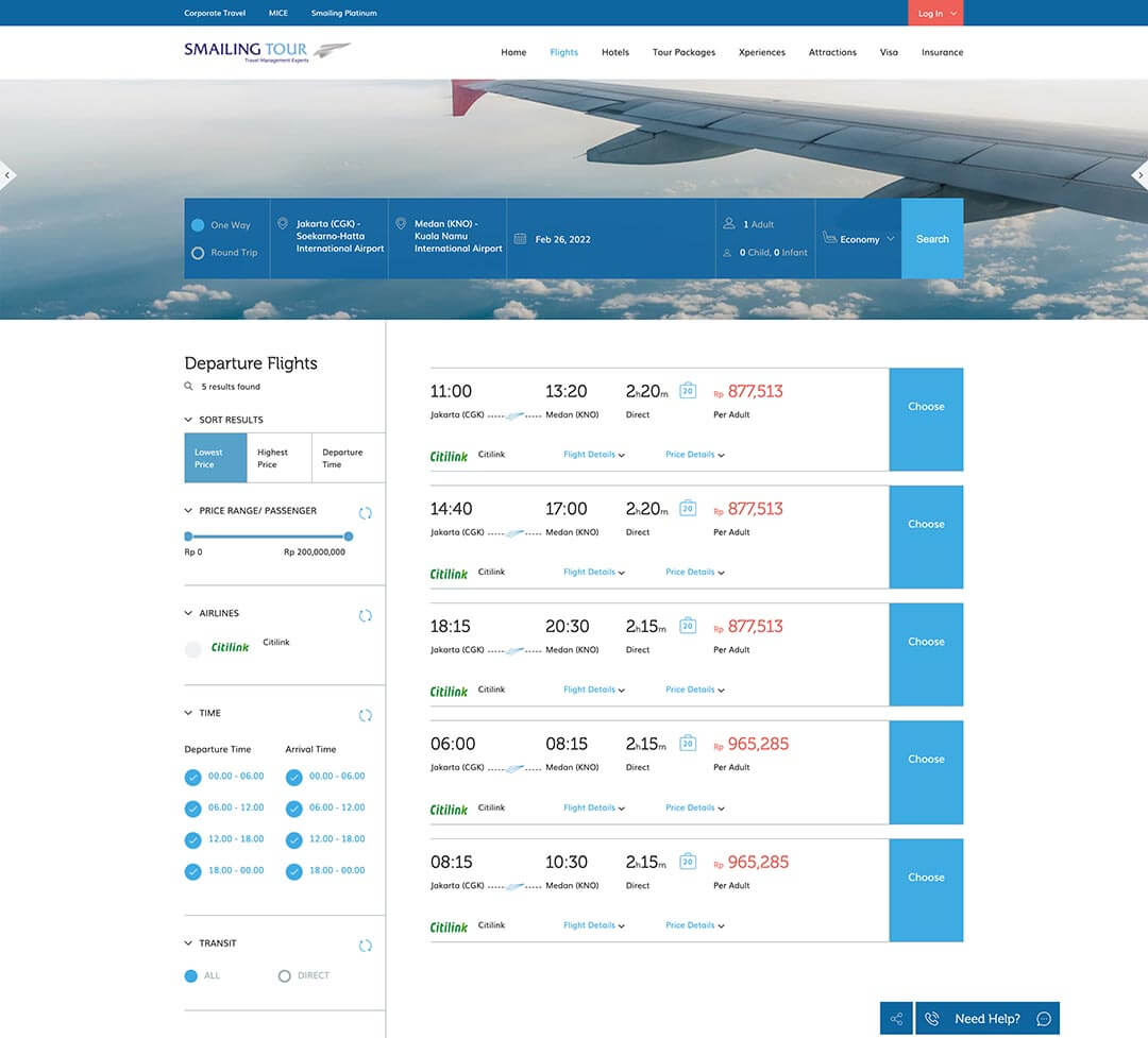 smailingtour flight search