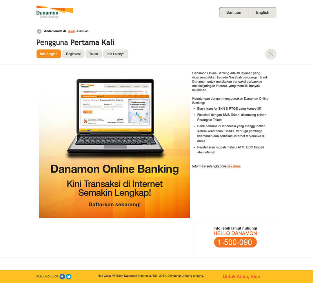 danamononline pengguna pertama