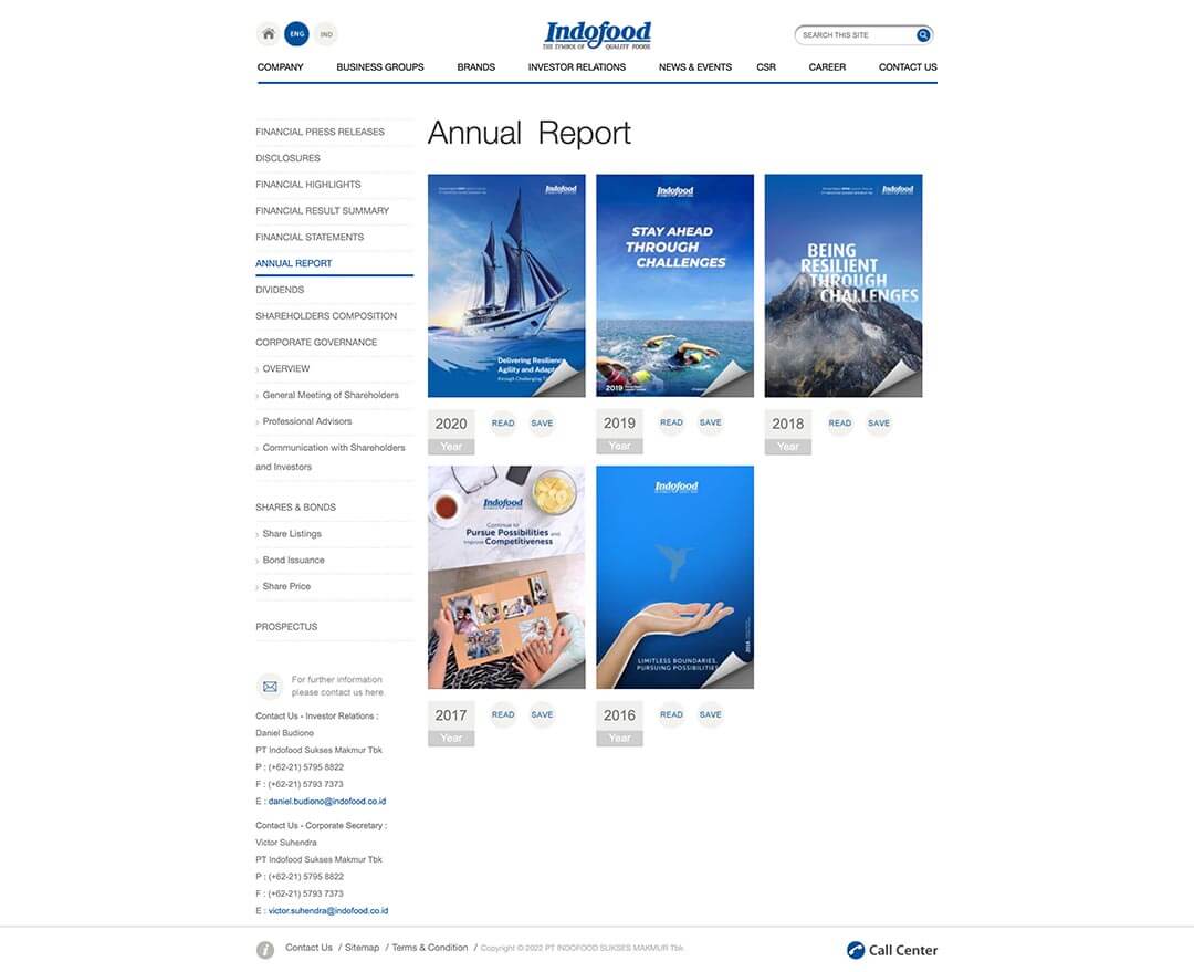 indofood investor relation annual report