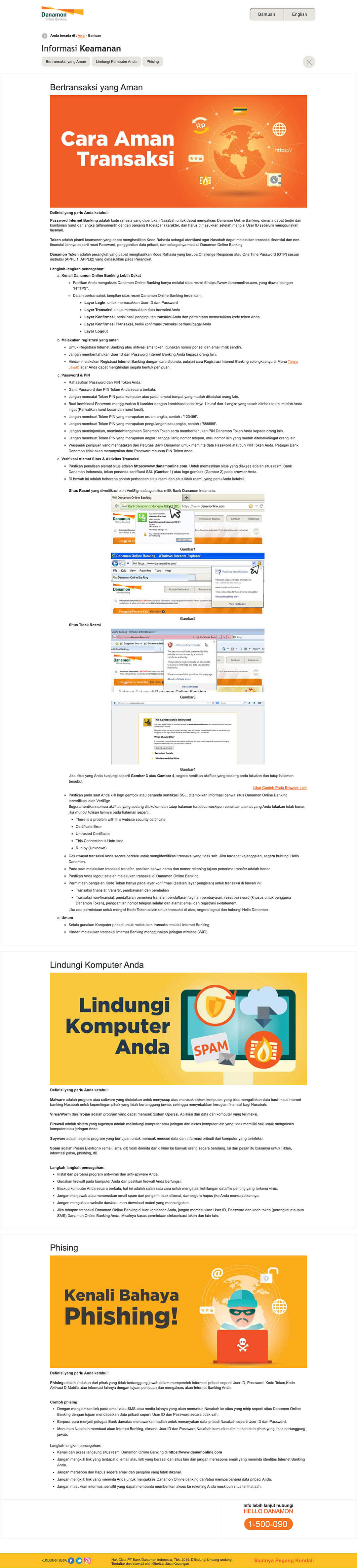 danamononline info keamanan